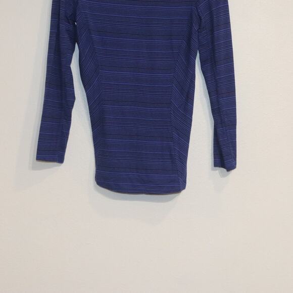 Lululemon Sapphire Blue Kanto Catch Me Long Sleeve Sz 4 - Picture 4 of 12